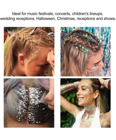 Buy 16g Safe Face Glitter for Concerts - Easy Clean Makeup Sequins & Glitter | International Shipping - Buy Online on SooperMarket.com