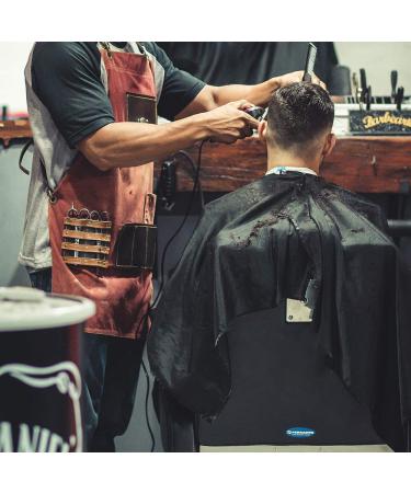 DreamGenius Professional Barber Cape - Waterproof Salon Cape for Men - Adjustable Closure - Ideal for Hair Cutting, Dyeing, and Coloring - Black - Sleeveless - 1 Count - Buy Online on SooperMarket.com