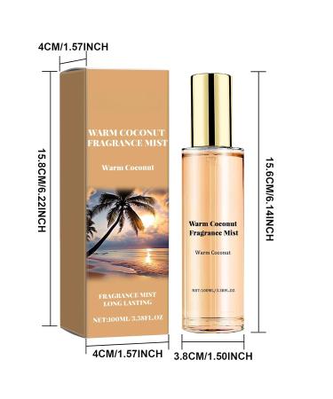 Warm Coconut Fragrance Mist Skin Body Mist Intimate Partner Perfumes for Women Long Lasting Fresh Perfume Spray Portable Natural Non-Greasy Dating Fragrance Warm Coconut (1 Pcs) - Buy Online on SooperMarket.com