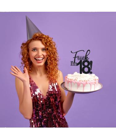 VIKY 18th Birthday Cake Topper & Decoration | Glitter Torten Deko for Young Girls 18th Birthday Party - Buy Online on SooperMarket.com