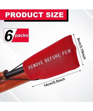 Riakrum 6 Pcs Airsoft & Paintball Barrel Cover with Bungee Cord | Red | 5.51 x 3.15 Inch - Buy Online on SooperMarket.com