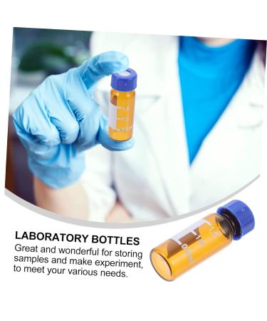 PLAFOPE 200 Pcs Sampling Bottle Borosilicate Sample Vial with Graduation Clear Container Liquid Sampling Transparent Clear Hplc Vial Laboratory Glass With Cover Reagent Bottle 1X1cmx2pcs As Shownx2pcs - Buy Online on SooperMarket.com