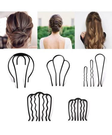 XCSJ 7 PCs Hair Split Cam Metal Hair Combs Split Cam Bridal Jewel Hairdress Hairdress Hairdress Hairdressing Hairdy Styling Beauty Tools Fashion Accessories for Girls Gifts for Friends