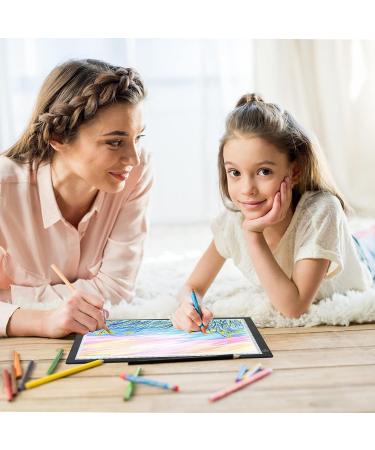 RTjoy A4 LED Light Pad | USB Powered Drawing Board with Adjustable Brightness | Ideal for Diamond Painting, Weeding Vinyl, and More | Black A4 Light Pad - Buy Online on SooperMarket.com