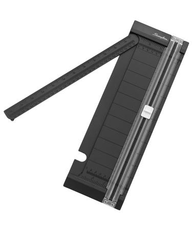 Swingline Paper Cutter for Scrapbooking  12 Inch  Titanium Manual Paper Trimmer & Slicer with Security Safeguard & Side Ruler  Portable Straight Edge Cutter for Large & Small Craft  Photo & Card
