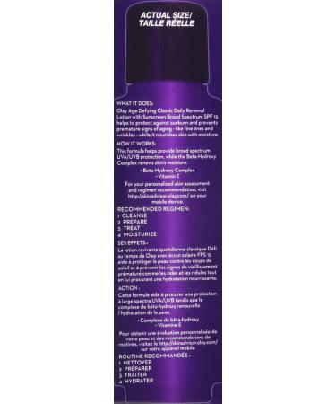 Olay Age Defying Classic Daily Renewal Lotion with Sunscreen 4 oz | Face Moisturizer - Buy Online on SooperMarket.com