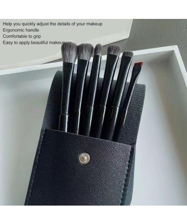 Eye Makeup Brush Set Storage Bag Easy Color Eyeshadow Brushes 6 Pieces for Travel Use - Buy Online on SooperMarket.com