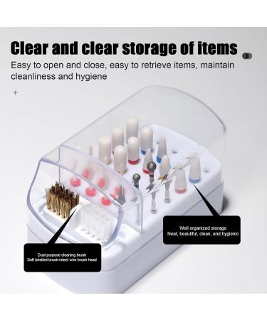 Nail Organizers and Storage | 2 in 1 Nail Drill Holder - Nail Drill Stand with Non-Slip Base Anti-Splash Design for Home Salon - Buy Online on SooperMarket.com
