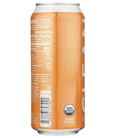 Clean Cause Peach Yerba Mate Energy Drink - 16 oz | Refreshing Boost - Buy Online on SooperMarket.com