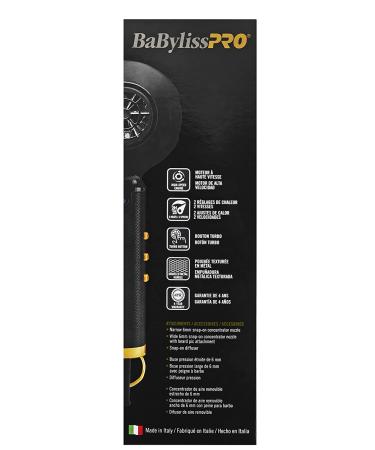 BaBylissPRO BLACKFX Metal Collection Hair Dryer | Professional Performance & Style - Buy Online on SooperMarket.com