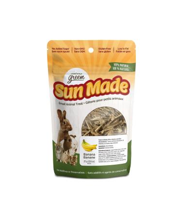 Living World Green Sun Made Small Animal Treats - Banana - 25 g (0.8 oz)