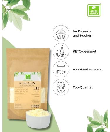 Buy Albumin Powder Protein 1000g - Dried & Pasteurized - Green Essence - Best International Shipping - Buy Online on SooperMarket.com