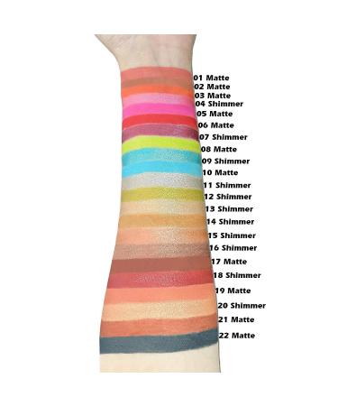 DELISOUL Eyeshadow Crayon: Waterproof Matte & Shimmer Stick with Sharpener - Long Lasting Neutral Eye Makeup | 16 Shades - Buy Online on SooperMarket.com
