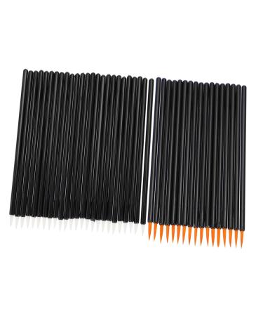 Baluue 100pcs Disposable Eyelash Brush Cosmetic Brush Eyelash Cleansing Brush Eyelash Wand Artificial Fiber 10x0.2cm As Shown