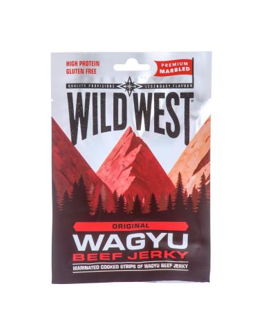 Wild West Wagyu Beef Jerky 1 x 25g - Dried Meat - Protein Snack - High Protein - Low Carb 25 g (1 Pack)