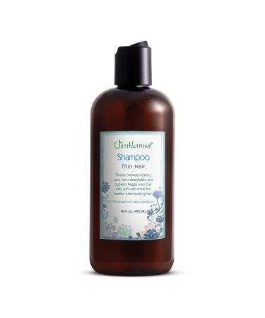 Just Nutritive Thin Hair Shampoo | Visibly Thicker Appearance | Natural Shampoo for Enhanced Volume 16 Fl Oz