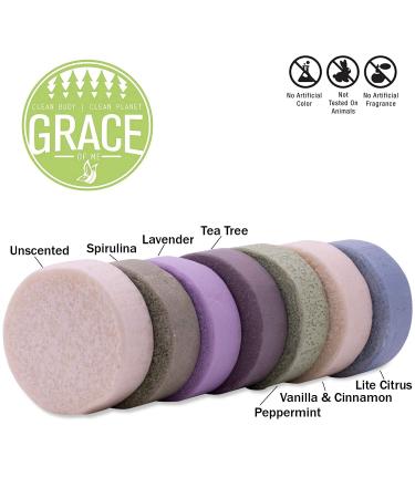 2% Pyrithione Zinc Shampoo Bar with Shea Butter - Sweet Vanilla & Cinnamon | Grace of Me (4 Oz) - Best for Scalp Health & Dandruff Relief | International Shipping Available - Buy Online on SooperMarket.com