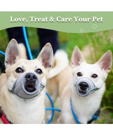 Breathable Dog Muzzle for XXS to XXL Adjustable Muzzles for Chihuahua Beagle & Golden Retriever | Prevent Biting & Chewing - Buy Online on SooperMarket.com
