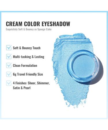 Oulac Glitter Eyeshadow Blue | Waterproof Elder Duo Highlighter | Vegan & Cruelty-Free | Durable Transparent Finish - Buy Online on SooperMarket.com