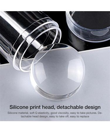 Certainoly Nail Art Stamper - Clear Jelly Silicone Stamping Kit with Scraper & Image Plate for Perfect DIY Manicure - Buy Online on SooperMarket.com