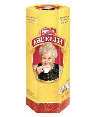 Nestle Abuelita Authentic Mexican Chocolate Drink Mix 2.38 Lb (Pack of 2 / 24 Tabs) Chocolate 12 Count (Pack of 2)