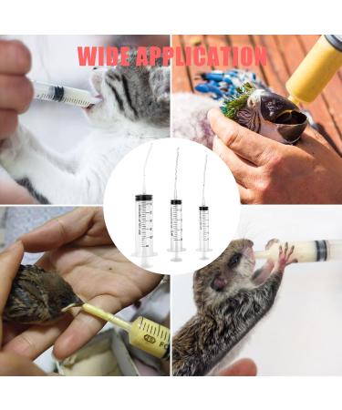 Baby Bird Feeding Syringe Set 10ml 20ml 60ml Pet Parrot Feeding Syringe with Tubes Bird Syringe Feeder Measuring Syringe Tools for Feeding Small Animals Scientific Industrial Labs (10ml+20ml+60ml) - Buy Online on SooperMarket.com