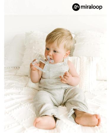 Miraloop Teething Toy for Baby 0-18 Months - Jellydog Rocking Teether, Food Grade Silicone, Choke-Proof & Odorless - Mint Green - Buy Online on SooperMarket.com
