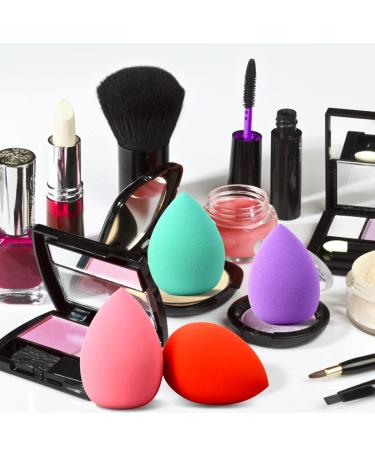 LYFONDYI Multi-colored Teardrop Beauty Makeup Sponge Set - 4 Pack of Makeup Blenders for Foundation, Powder, and Liquid - Face Blending Kit - Buy Online on SooperMarket.com