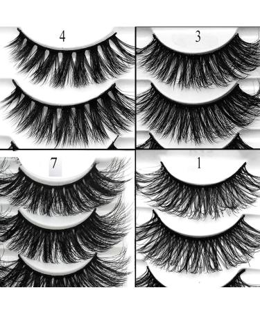 Outopen 3D Mink Lashes Natural Wispy False Eyelashes 15mm Fluffy Long Eye Makeup Tools 5 Pairs Pack | A01-Q1 (13-15MM) - Buy Online on SooperMarket.com