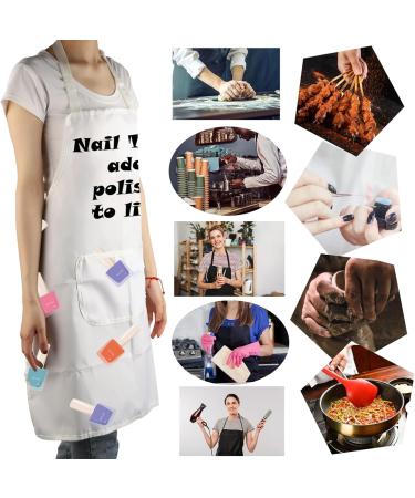 MBMSO Nail Tech Apron Manicurist Apron Nail Cosmetology Gift for Nail Technician Nail Artist Nail Techs Add Polish to Life Nail Techs Add Polish to Life Apron-white Standard - Buy Online on SooperMarket.com