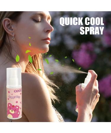 Cool Down Spray - Instant Cooling Spray Reduce Skin Temperature Small Spray | 80ml Waters Peppermint Cooling Spray Mist Lightweight Skin Refreshing Sprayer for Men Women Outdoor Activities - Buy Online on SooperMarket.com