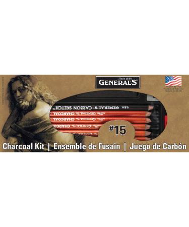 General Pencil General NUM 15 Charcoal KIT  12 Count (Pack of 1)  Multicolor