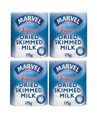 Milk Powder Bundle with Marvel Original Dried Skimmed Milk Powder 175g (4 Pack)