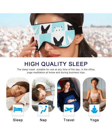 Haskirky Light Blocking Eye Mask for Comfortable Deep Sleep - Breathable & Adjustable for Men and Women | Ideal for Travel, Yoga, Meditation, and Office Use - Buy Online on SooperMarket.com