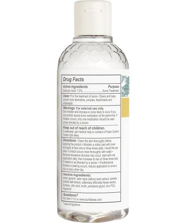 Burt's Bees Natural Acne Solutions Clarifying Toner - Salicylic Acid Facial Toner for Acne-Prone Skin | 100% Natural Skin Care | 5 fl. oz - Buy Online on SooperMarket.com