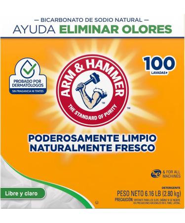 Shop Arm & Hammer Laundry Detergent - Perfume & Dye-Free 100 Loads 6.16 lb - International Shipping Available - Buy Online on SooperMarket.com