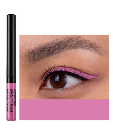 Liquid Eyeliner  Matte Colored Eyeliners  Dark-Pink Eyeliner  White Black Red Brown Green Purple Waterproof High-pigmented Colorful Eyeliners Eye Makeup (14Dark-Pink)
