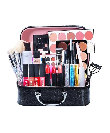 Shop Bexdug 35-Part Holiday Make-Up Gift Set | High-Pigmented Multi-Purpose Beauty Palette & Gift Bag for Women - Perfect Complete Make-Up Set - Buy Online on SooperMarket.com
