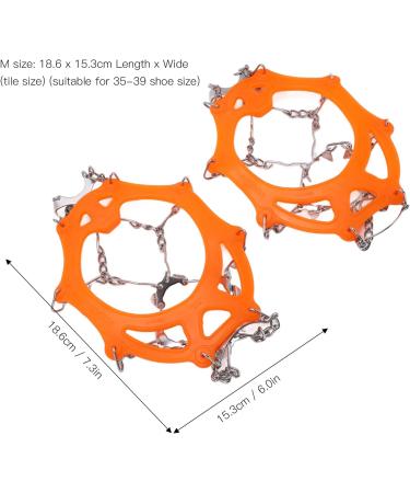 2pcs/Set 12 Tooth Mountaineering Crampons Ice Snow Grips Wearproof Anti Skid Snow Shoes Accessory for Snow Boots and Shoes(M Code) Climbing Climbing Tool - Buy Online on SooperMarket.com