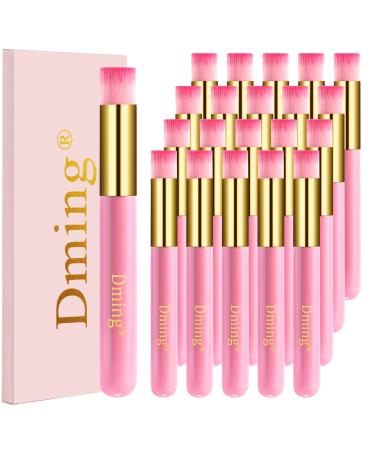 Dming 20 Pack Lash Shampoo Brushes Eyelash Extension Cleansing Brush Peel Off Blackhead Remover Tool Nose Pore Deep Cleaning Brush Cosmetic Lash Cleanser Brush Facial Cleaning Brush ( Pink )