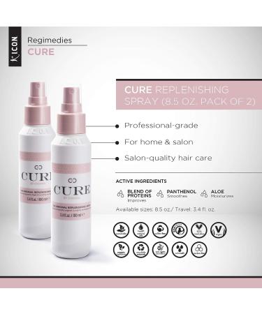 I.C.O.N. Cure Replenishing Spray 8.5 oz. - Hydrating Leave-In Treatment - Buy Online on SooperMarket.com