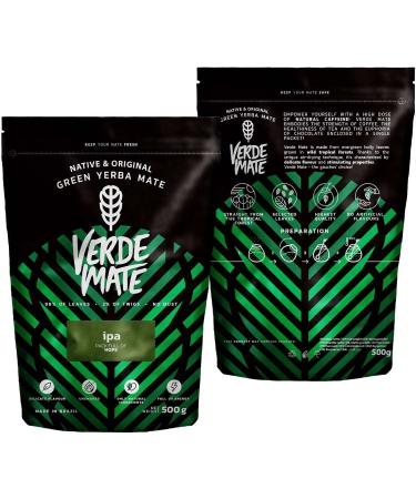 Verde Mate Green IPA 0.5 kg | Brazilian yerba mate with hops! | Original and balanced fusion | Power of natural caffeine | Yerba Mate tea from Brazil 500 g | Air-dried - Buy Online on SooperMarket.com