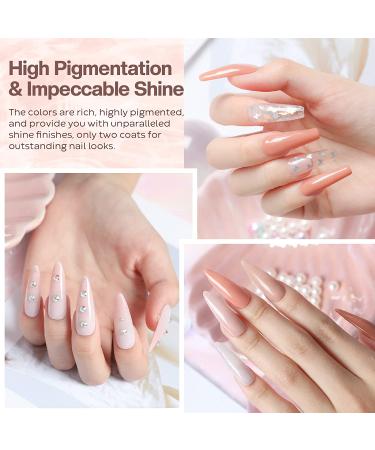 Modelones Dip Powder Nail Set - 8 Nude Colors for DIY Manicure & French Nail Art, No Nail Lamp Needed - Buy Online on SooperMarket.com
