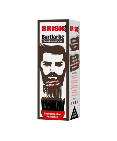 BRISK Beard Dye Dark Brown/Black 30ml - Premium Hair Color for Men - Long-Lasting & Easy to Apply - International Shipping Available - Buy Online on SooperMarket.com