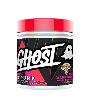GHOST Pump Nitric Oxide Powder - 40 Servings - Sugar-Free & Stim-Free Pre-Workout Supplements - L-Citrulline Arginine Nitrate & L-Glutathione - Soy & Gluten-Free Vegan (Sour Watermelon)