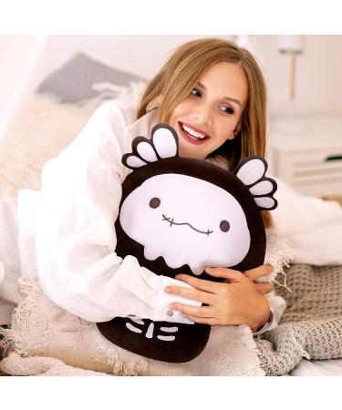 Mewaii 14'' Soft Skeleton Axolotl Mushroom Plush Pillow Toy - Black Bone Axolotl 14 Inch - Buy Online on SooperMarket.com