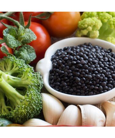 Buy 1 kg Organic Black Beluga Lentils - Quick-Cook Double Pack from Greece for Salads Stews & Indian Curry | Aristos - Buy Online on SooperMarket.com