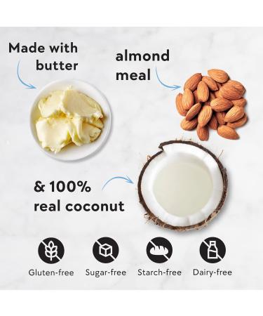 Sweetwell Coconut Cookies - Low Carb, Keto, Gluten-Free Snack with Real Ingredients, Stevia Sweetener, Collagen - Sugar-Free 3.2 oz (Pack of 3) - Buy Online on SooperMarket.com