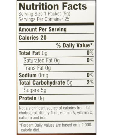 Sugar in the Raw Packets - 25 Count (Pack of 1) | Natural Cane Sugar Packet - Buy Online on SooperMarket.com