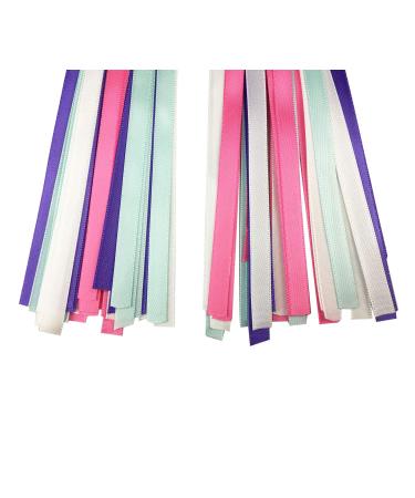 PLATT Kids Bicycle Handlebar Streamers | Colorful Tassel Ribbons for Girls Boys Bike/Scooter Handgrip - Purple 1 Pair - Buy Online on SooperMarket.com